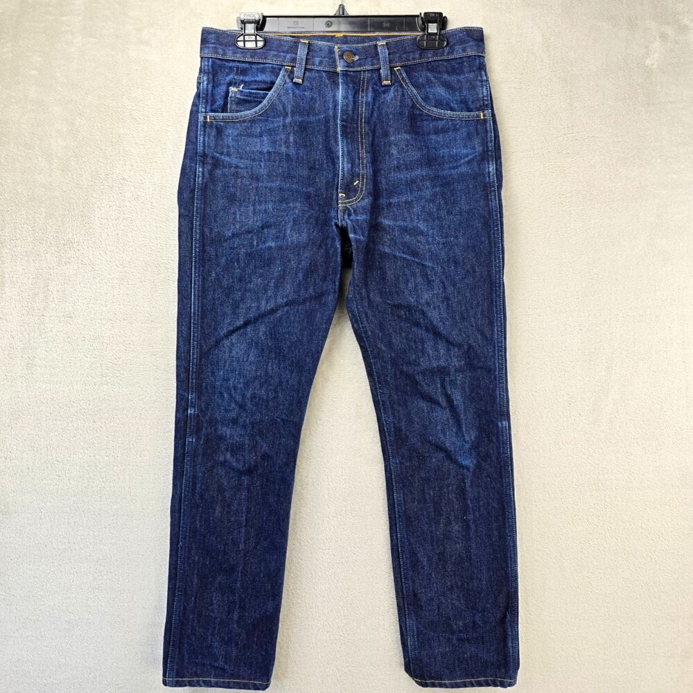 LVC Levis 606 Slim Jeans 32x27 Blue Dark Indigo Big E Orange Tab Talon Vintage